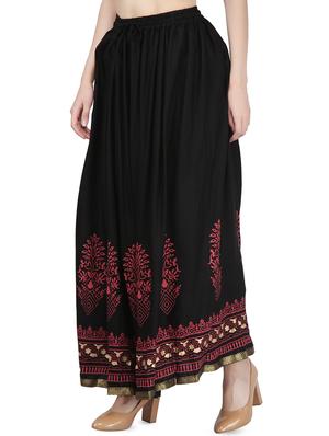 block printed flared skirt - 16239017 - Standard Image - 2