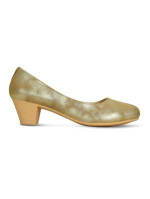 gold slip on pumps - 16239553 - Standard Image - 2