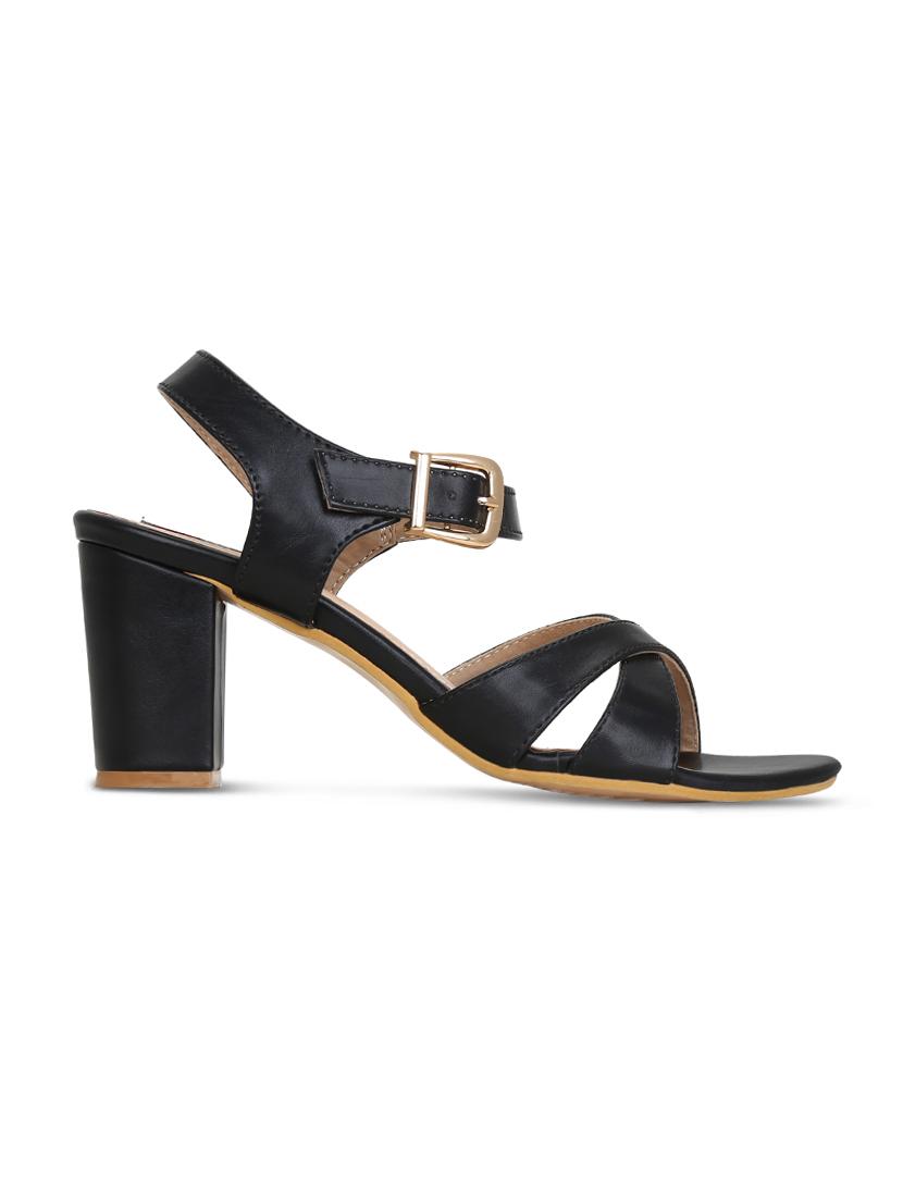 black ankle strap sandals - 16239563 - Zoom Image - 2