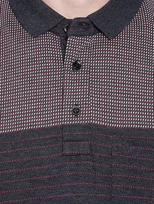navy blue striped t-shirt - 16239625 - Standard Image - 5