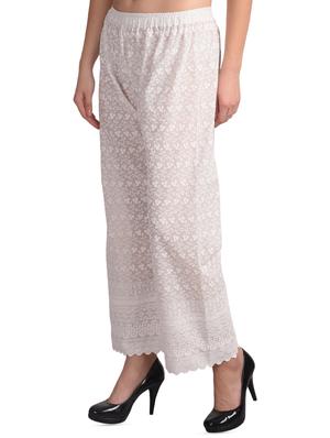 embroidered solid palazzo - 16239819 - Standard Image - 2