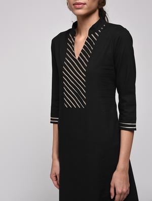 gota work flared kurta - 16239838 - Standard Image - 5