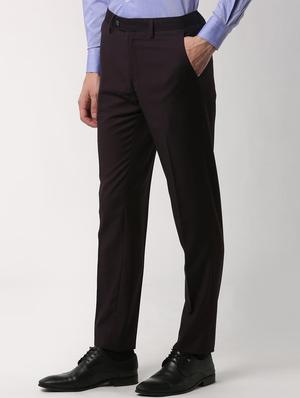red terry rayon flat front formal trouser - 16240024 - Standard Image - 2