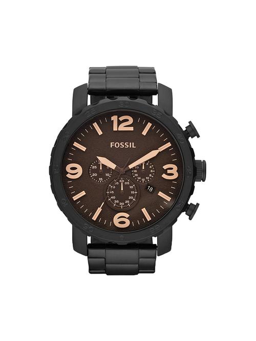Fossil Nate Chronograph Brown Dial Men's Watch - JR1356 - 16240893 - Very Small Image - 1