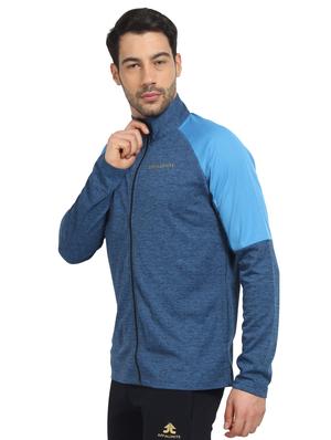 blue polyester casual jacket - 16242016 - Standard Image - 2