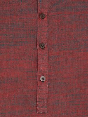 red solid short kurta - 16242798 - Standard Image - 5