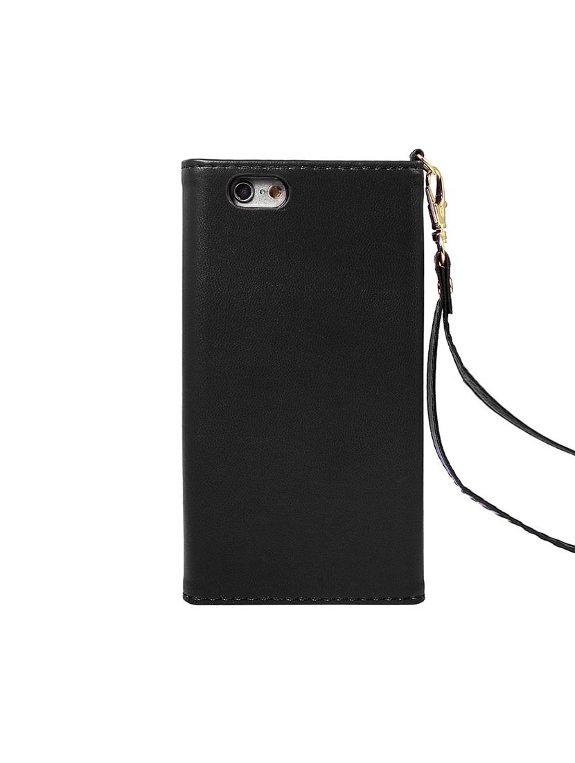 black faux leather mobile cover - 16242995 - Zoom Image - 2
