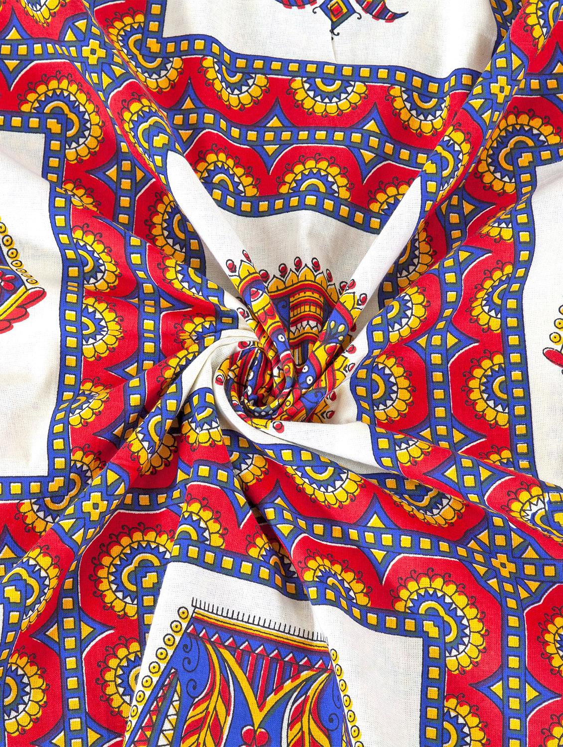 Cotton Double Bedsheet with 2 Pillow Covers - 16244153 - Zoom Image - 5