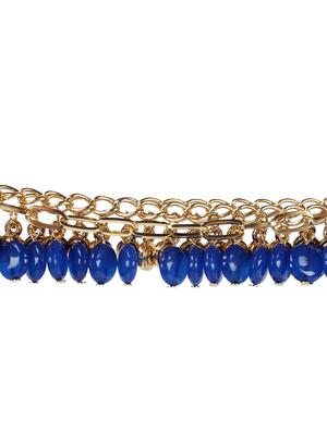 blue metal beaded bracelet - 16245014 - Standard Image - 2