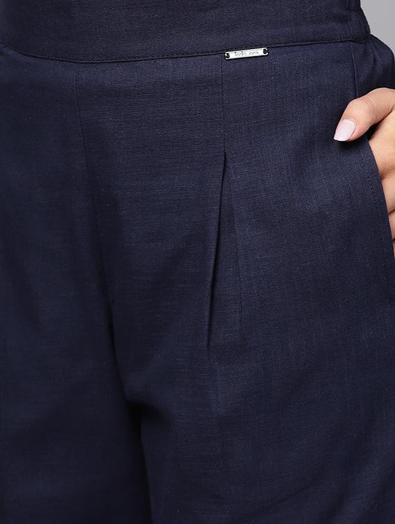 pleat detail high rise trouser - 16245519 - Zoom Image - 5