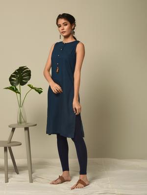 Printed layered kurta - 16245958 - Standard Image - 2