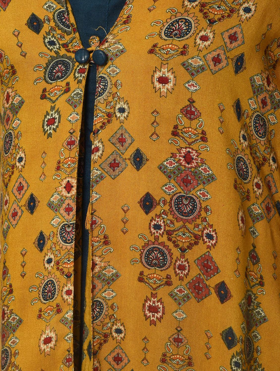 Printed layered kurta - 16245958 - Zoom Image - 5