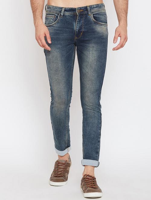 blue heavy washed jeans - 16246129 - Very Small Image - 1