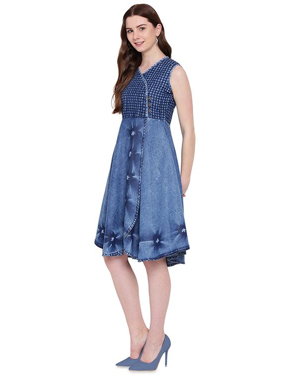 denim wrap dress - 16246148 - Zoom Image - 2
