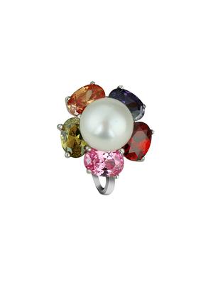 multi colored metal hand ring - 16248398 - Standard Image - 2