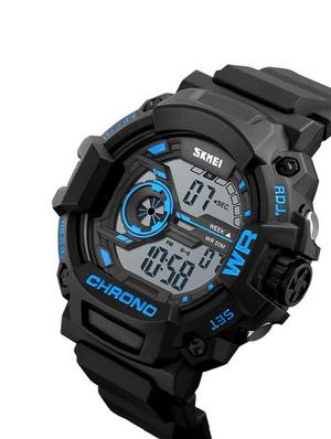 skmei original 1233 round dial digital watch - 16248428 - Standard Image - 2
