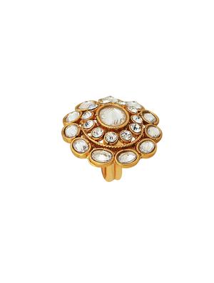 gold metal hand ring - 16248471 - Standard Image - 2
