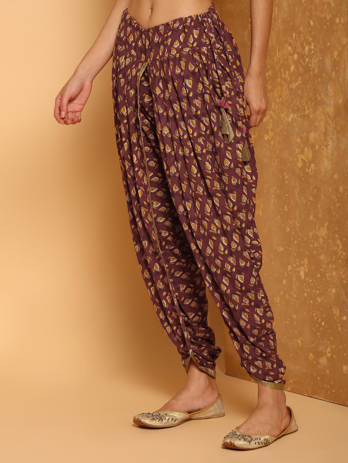 floral printed dhoti salwar - 16248937 - Zoom Image - 2