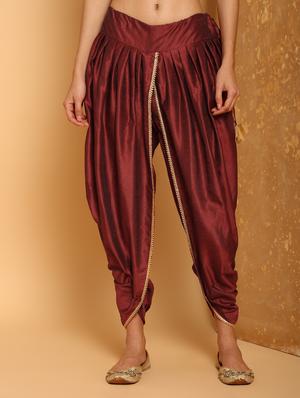 lace border dhoti salwar - 16248949 - Standard Image - 2