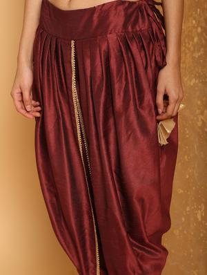 lace border dhoti salwar - 16248949 - Standard Image - 5