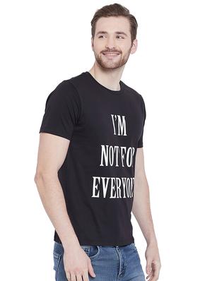 black typographic chest print t-shirt - 16248965 - Standard Image - 2