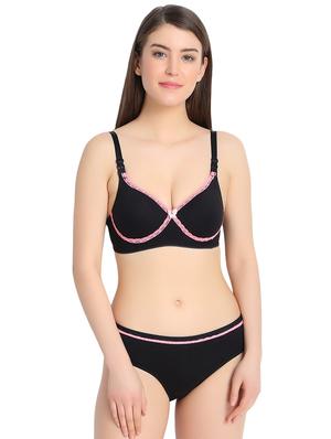 set of 2 solid bra and panty set - 16249326 - Standard Image - 2