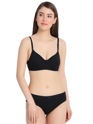 set of 2 solid bra and panty set - 16249326 - Standard Image - 5