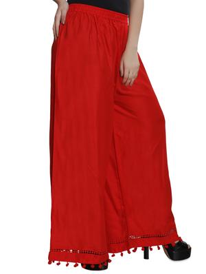 solid flared palazzo - 16249601 - Standard Image - 2