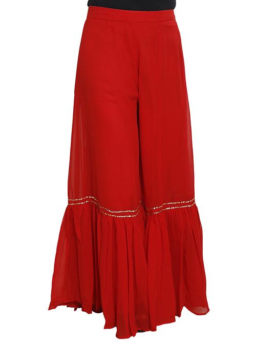 sequined solid sharara - 16249603 - Standard Image - 1
