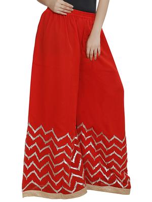 chevron Gota flared Palazzo - 16249604 - Standard Image - 2