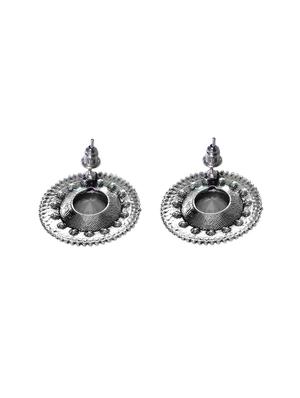 yellow metal studs earring - 16249700 - Standard Image - 2