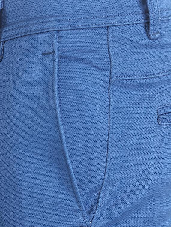 blue solid chinos - 16251415 - Zoom Image - 5