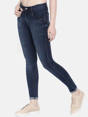 turn up hem skinny fit jeans - 16252549 - Standard Image - 2
