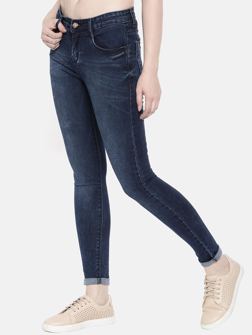 turn up hem skinny fit jeans - 16252549 - Zoom Image - 2