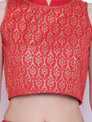 Block print printed blouse - 16252908 - Standard Image - 5