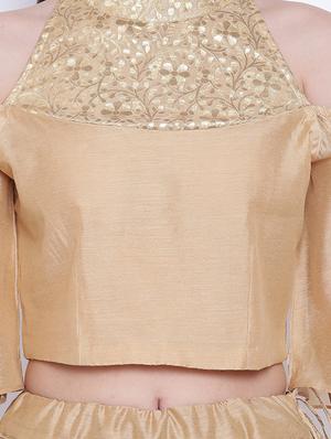 Cold shoulder printed blouse - 16252909 - Standard Image - 5