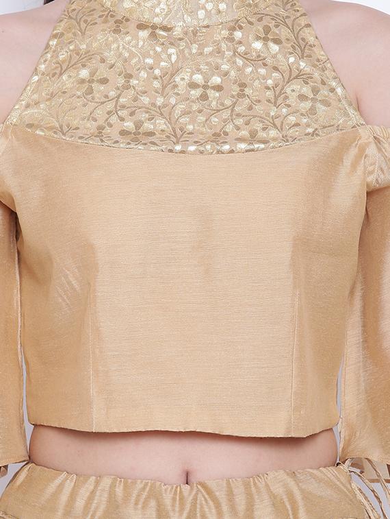 Cold shoulder printed blouse - 16252909 - Zoom Image - 5
