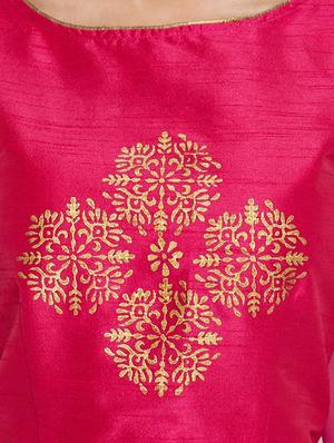 Block print printed blouse - 16252911 - Standard Image - 5