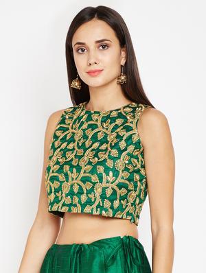 Gold embroidered blouse - 16252914 - Standard Image - 2