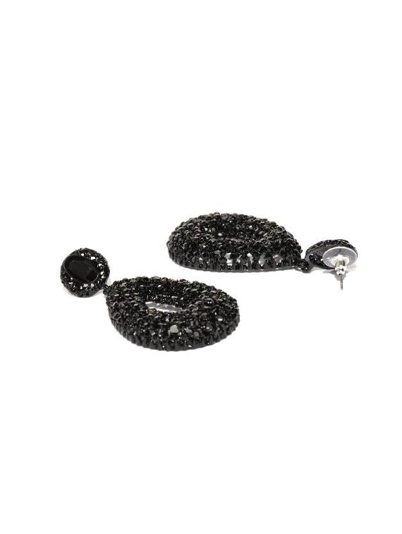 black drop earring - 16253696 - Zoom Image - 2
