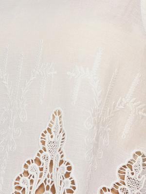 crochet detail embroidered top - 16254542 - Standard Image - 5
