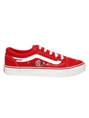red lace-up sneakers - 16255132 - Standard Image - 2