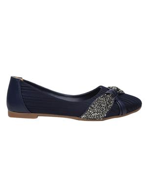 blue slip on ballerinas - 16255156 - Standard Image - 2