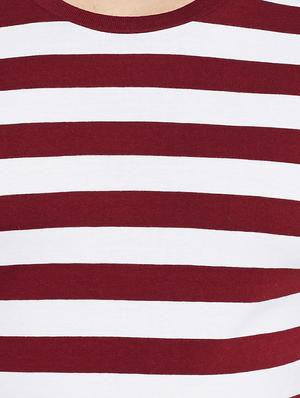 maroon striped tshirt - 16255447 - Standard Image - 5