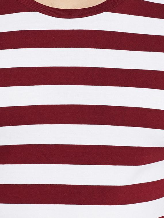 maroon striped tshirt - 16255447 - Zoom Image - 5