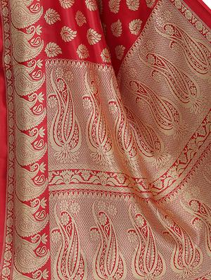 half & half printed saree with blouse - 16256025 - Standard Image - 5
