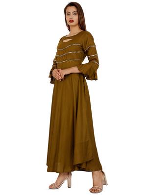 solid flared kurta - 16256694 - Standard Image - 2