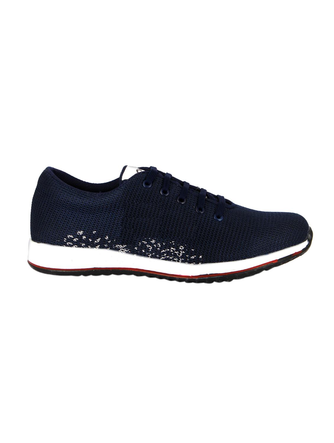 navy blue mesh sport shoes - 16257492 - Zoom Image - 2