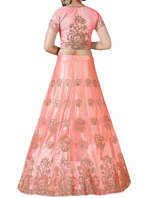 floral embroidered a-line lehenga - 16257502 - Standard Image - 2