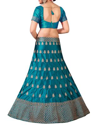 embroidered a-line lehenga - 16257508 - Standard Image - 2